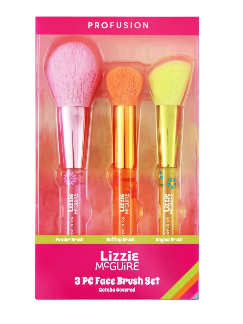 Profusion Cosmetics Lizzie McGuire - 3 PC Face Brush Set